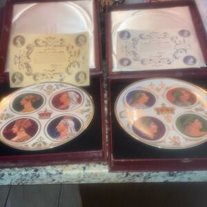 King George III snd Wienn Victoria plate